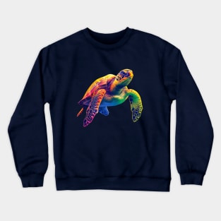 Psychedelic Sea Turtle Crewneck Sweatshirt